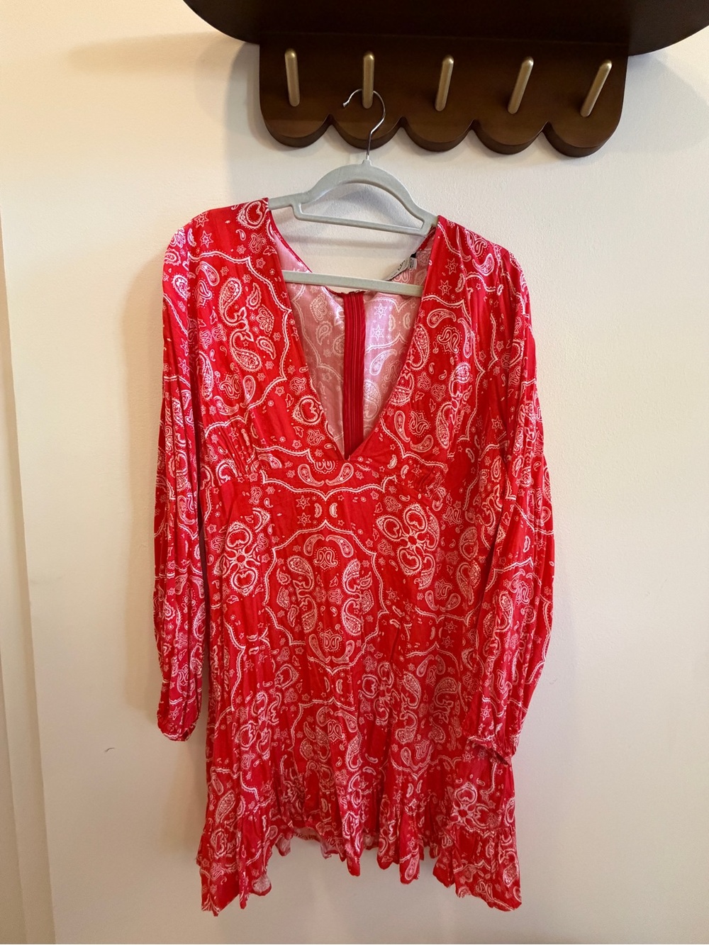 Never Fully Dressed Red Bandana Cha Cha Mini Dress